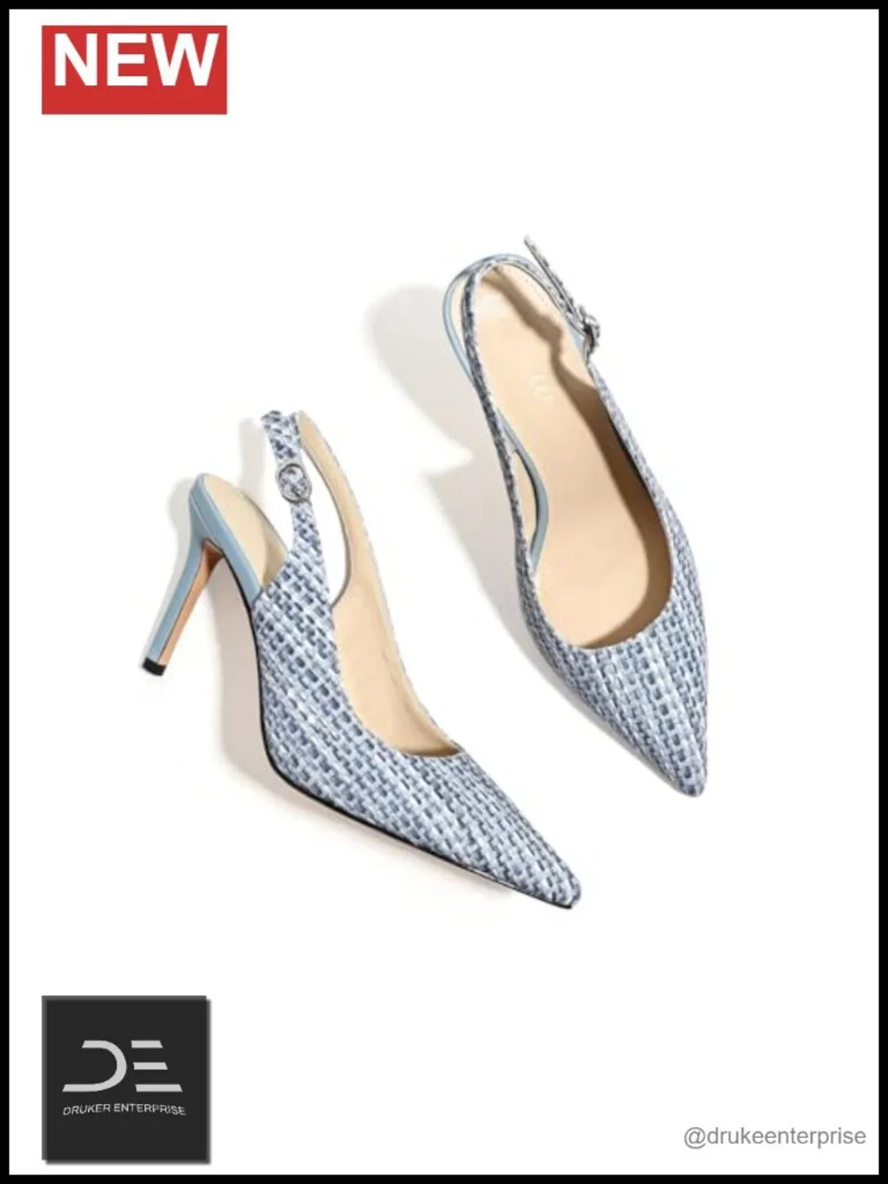 Woven-Look Slingback Pumps 3.35
